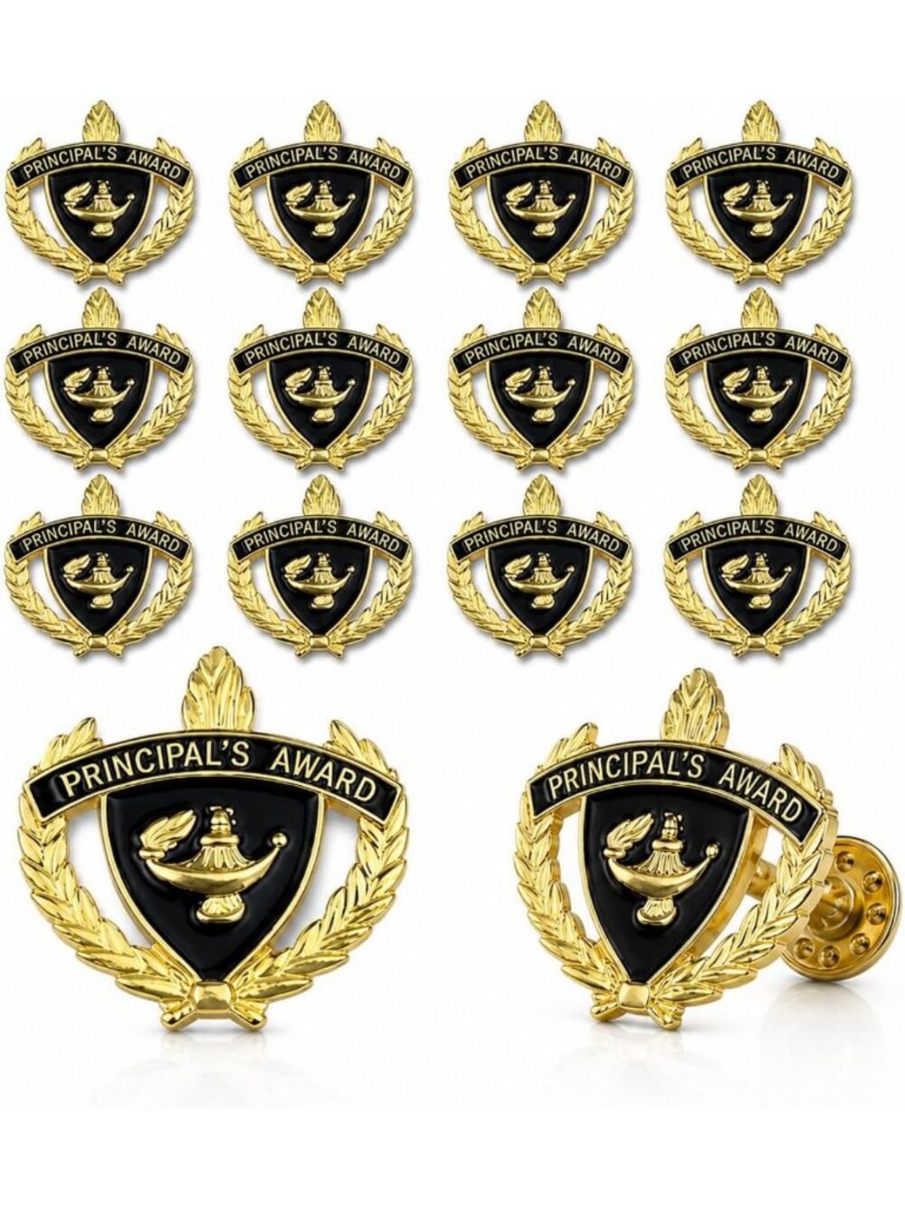 Chic Academic Enamel Lapel Pins - 1 Inch, Perfect for Students & Teachers